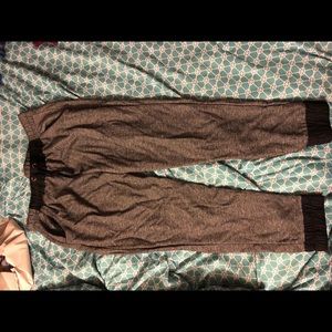 Plus size grey & black joggers